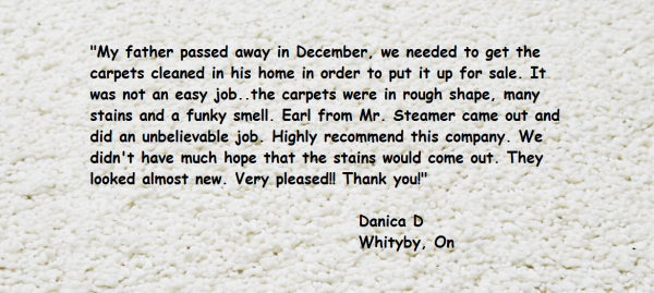 Customer review from Whitby